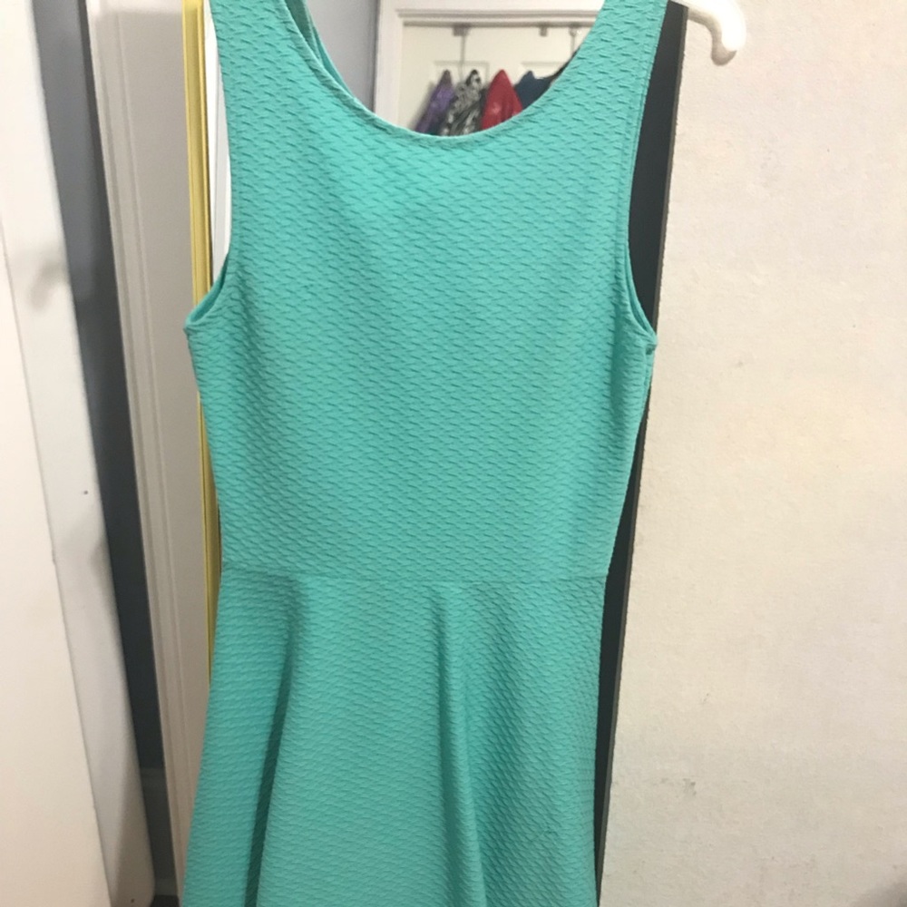 Teal H&M dress